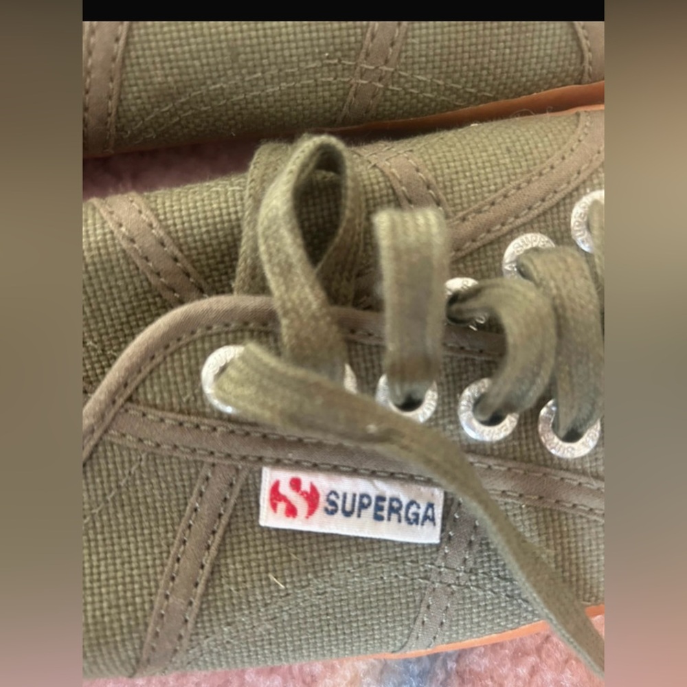 Superga 2750 Cotu Canvas Sneaker in Sherwood Gum-ASO Kate Middleton Royal (Rare) - Picture 3 of 12